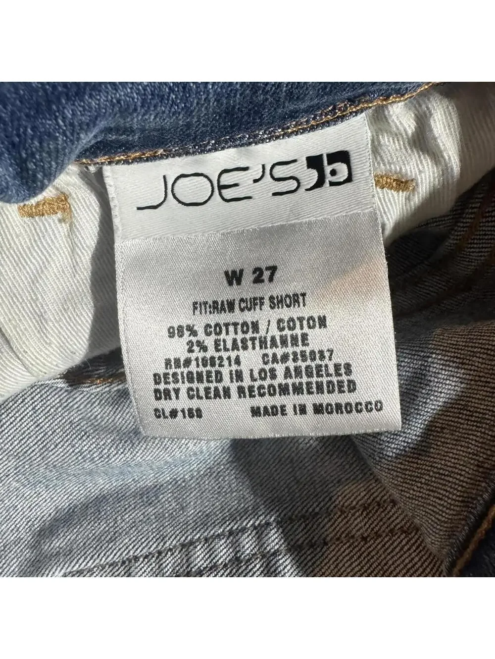 Joe’s Jeans Raw Hem Cuffed Denim Shorts, Size‎ 27